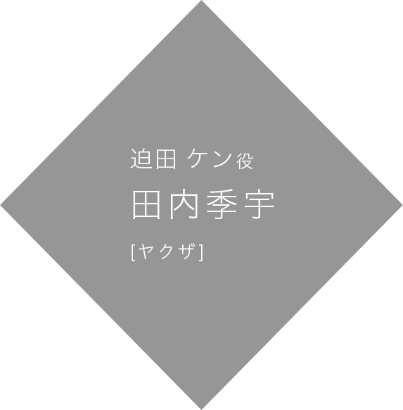 迫田ケン 役 田内季宇 [ヤクザ]